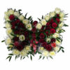 Schmetterling aus Rosen inkl. Schleifenband in allen Farben