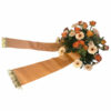 Blumengesteck zur Bestattung mit Rosen in Orange